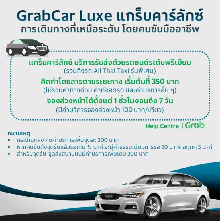 GrabCar Luxe คืออะไร